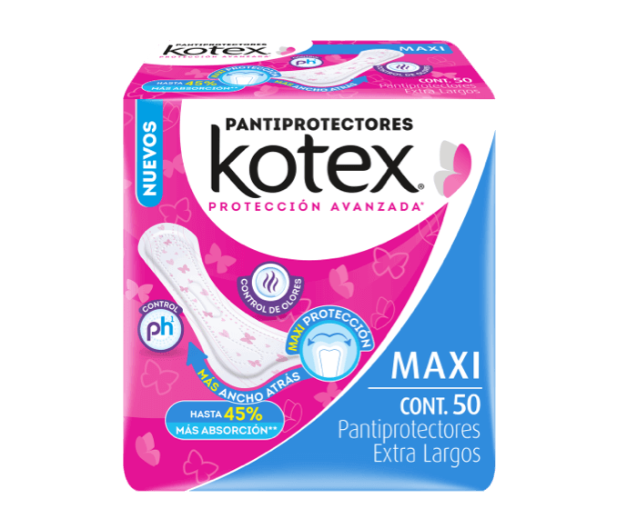 Pantiprotectores Kotex® Maxi