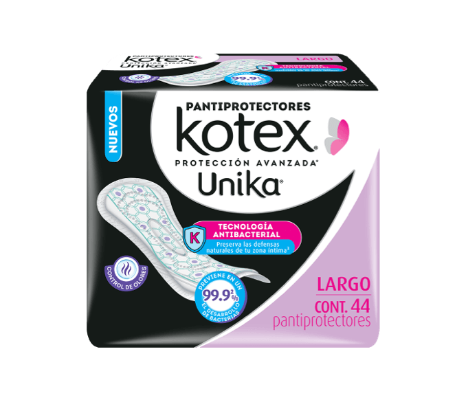 Kotex® Unika® Pantiprotectores Largos